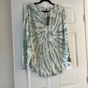 BLANK NYC Super Soft XS Oversized Tie Dye Scoop Hem Knit Tunic - XS - BNWT